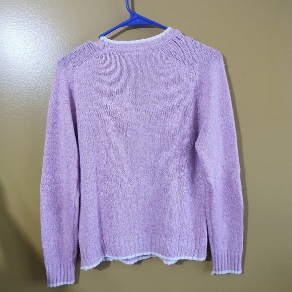 Chelsea Place Silk Blend Crewneck Sweater M Classic - Picture 4 of 4